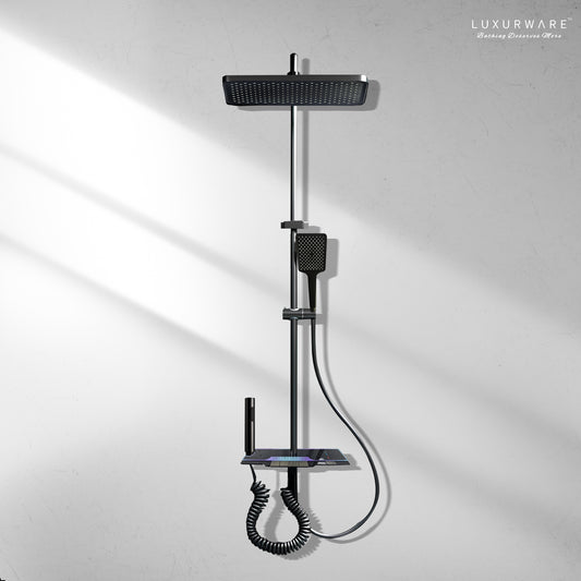 Luxurware STREAM – Advanced Shower System with Smart Control & Dual Water Outlets