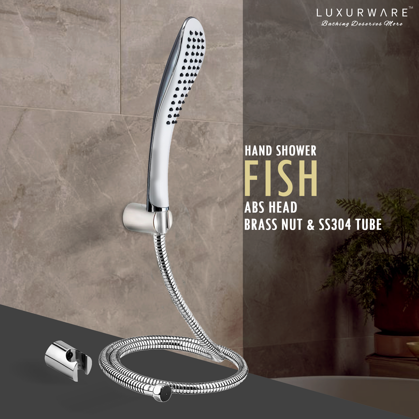 FISH Hand Shower with SS304 Tube