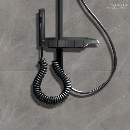 Luxurware SPLASH – Designer Shower System with Wide Rainfall Head, Smart Controls & Triple Outlet Function
