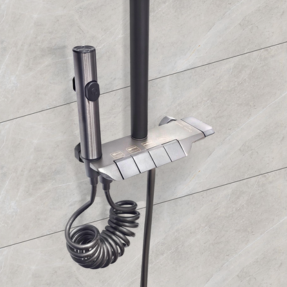 Luxurware SPLASH – Designer Shower System with Wide Rainfall Head, Smart Controls & Triple Outlet Function