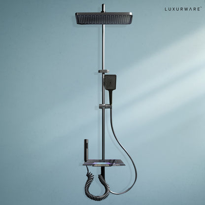Luxurware STREAM – Advanced Shower System with Smart Control & Dual Water Outlets