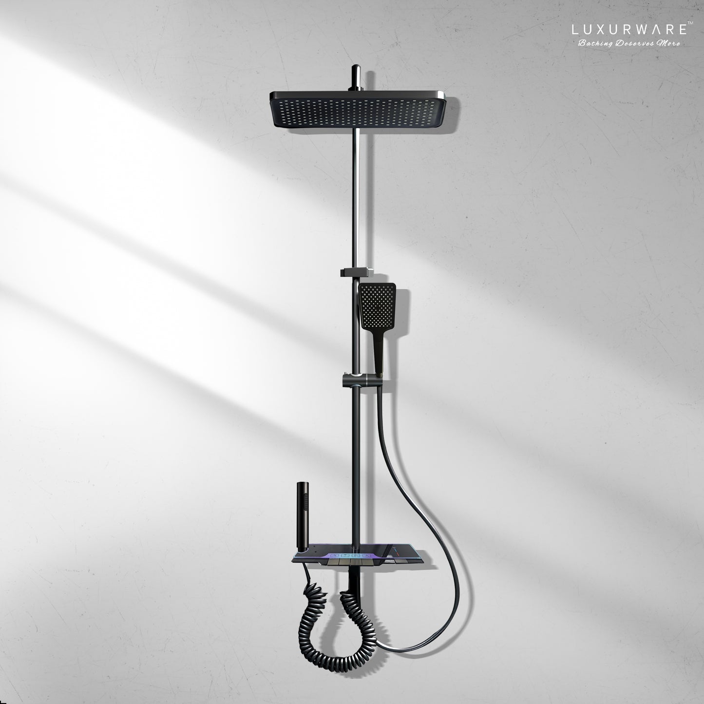 Luxurware STREAM – Advanced Shower System with Smart Control & Dual Water Outlets