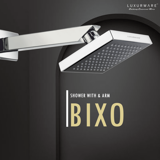 BIXO Shower  4 inch Shower head with 9 inch SS 304 Arm