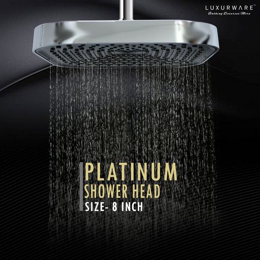 LUXURWARE Platinum Shower Head (8-Inch) abs premium